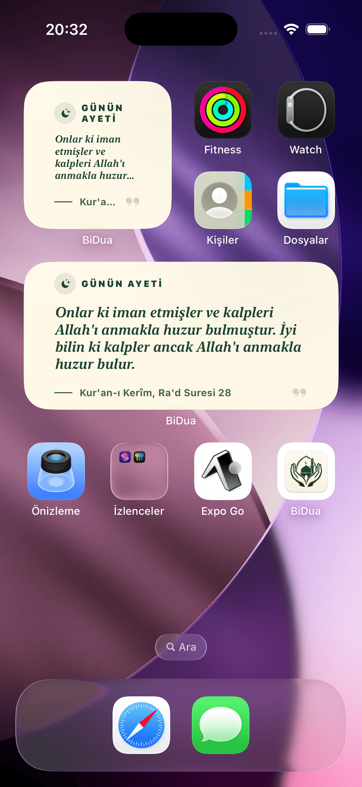 Gelişmiş Widgetlar