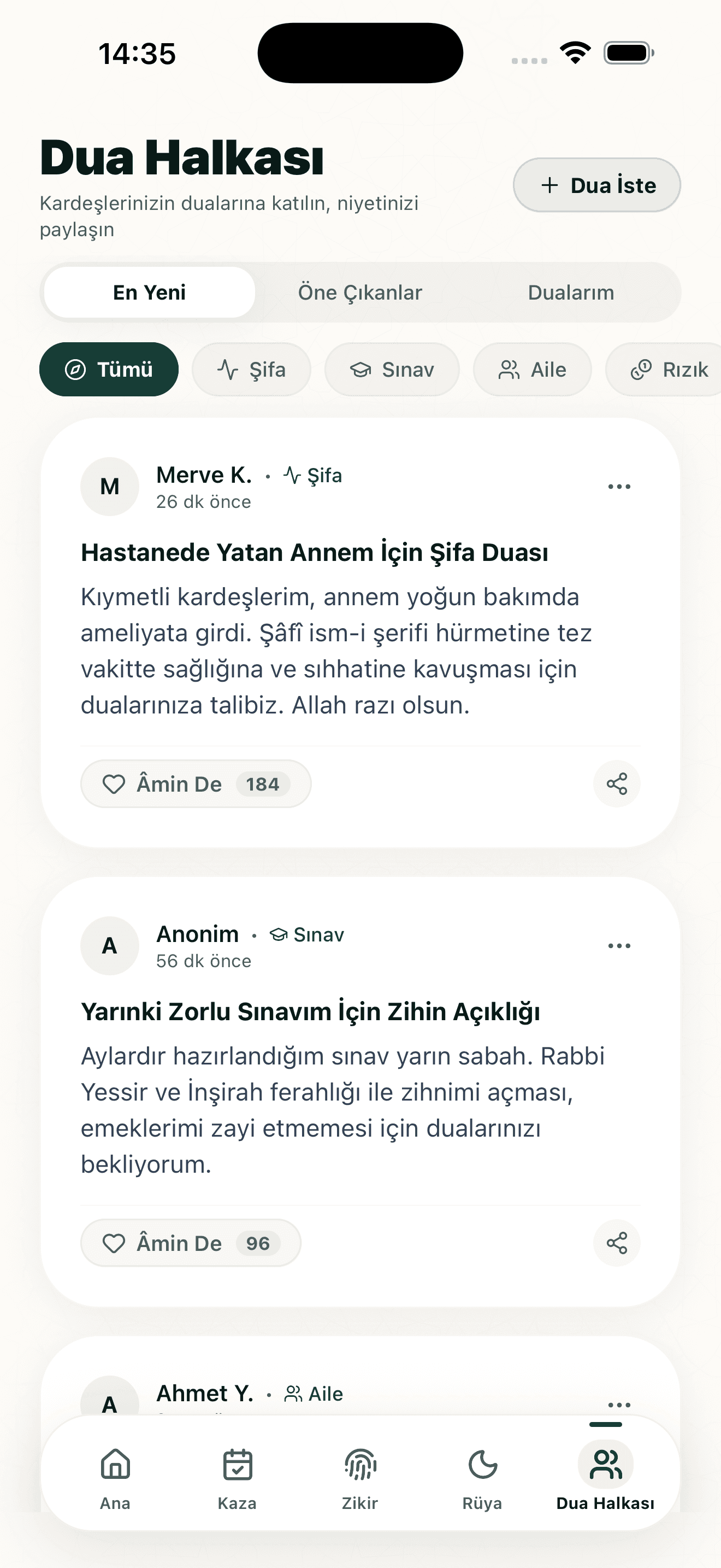 Manevi Dua Halkası
